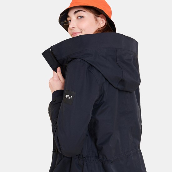 Aigle Waterproof And Windproof Parkas Women Black ZA-10468